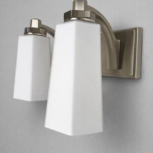 Restoration Hardware Brushed Nickel Double Vanity Light